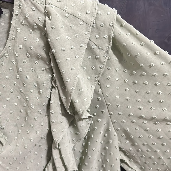 New York & Company Sheer Cover Shirt Quarter Length Sleeve size XL - Picture 4 of 12